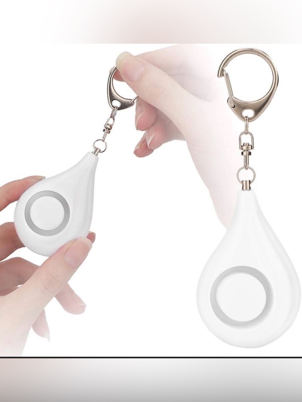 NWT Safesound Personal Alarm, compact, white, 125DB